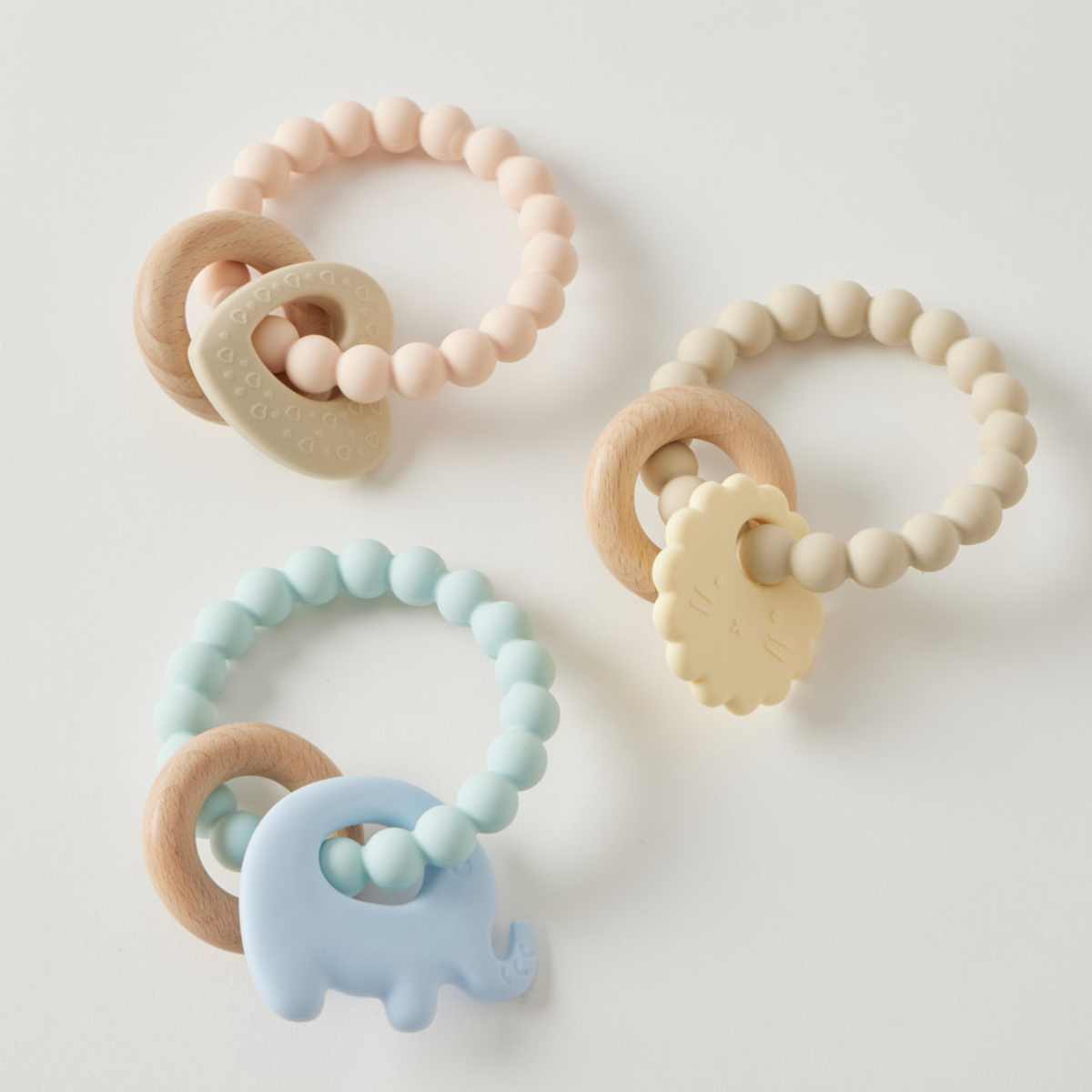 Wren Teether - Silicone & Wood