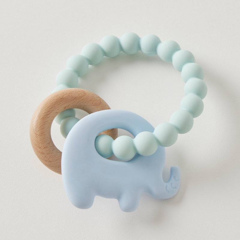Wren Teether - Silicone & Wood