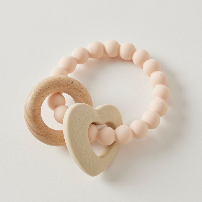 Wren Teether - Silicone & Wood