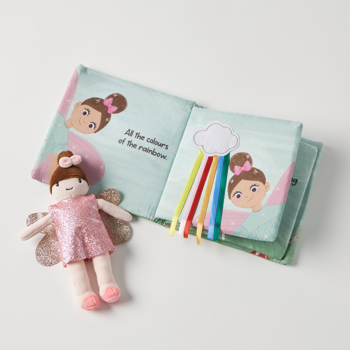 Activity Fabric Book & Toy Set - Fairy Fun - Jiggle & Giggle - Image 3
