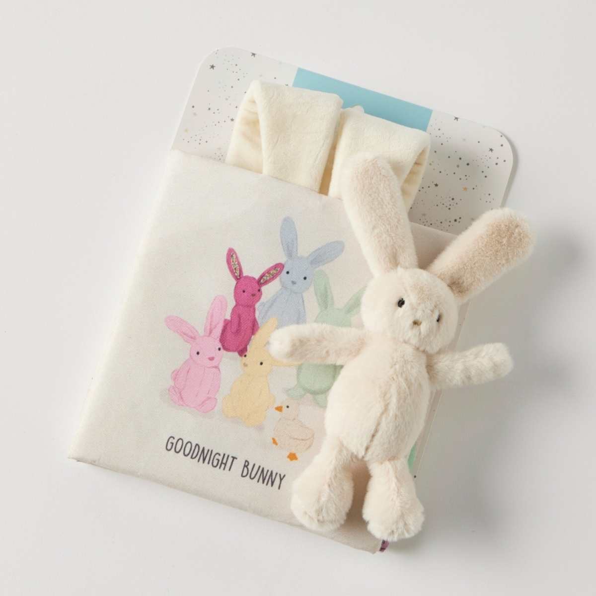 Activity Fabric Book & Toy Set - Goodnight Bunny - Jiggle & Giggle - Image 3
