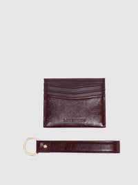Ada Cardholder - Burgundy Patent