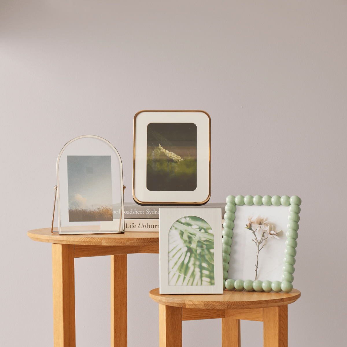 Akira Small Photo Frame - Silver - Pilbeam Living - Image 3