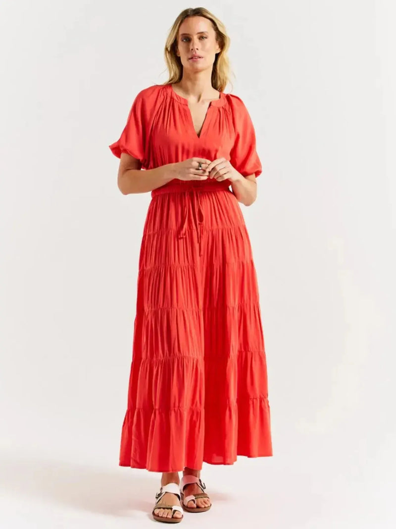 Aleja Dress - Fiesta Red - Betty Basics - Image 1