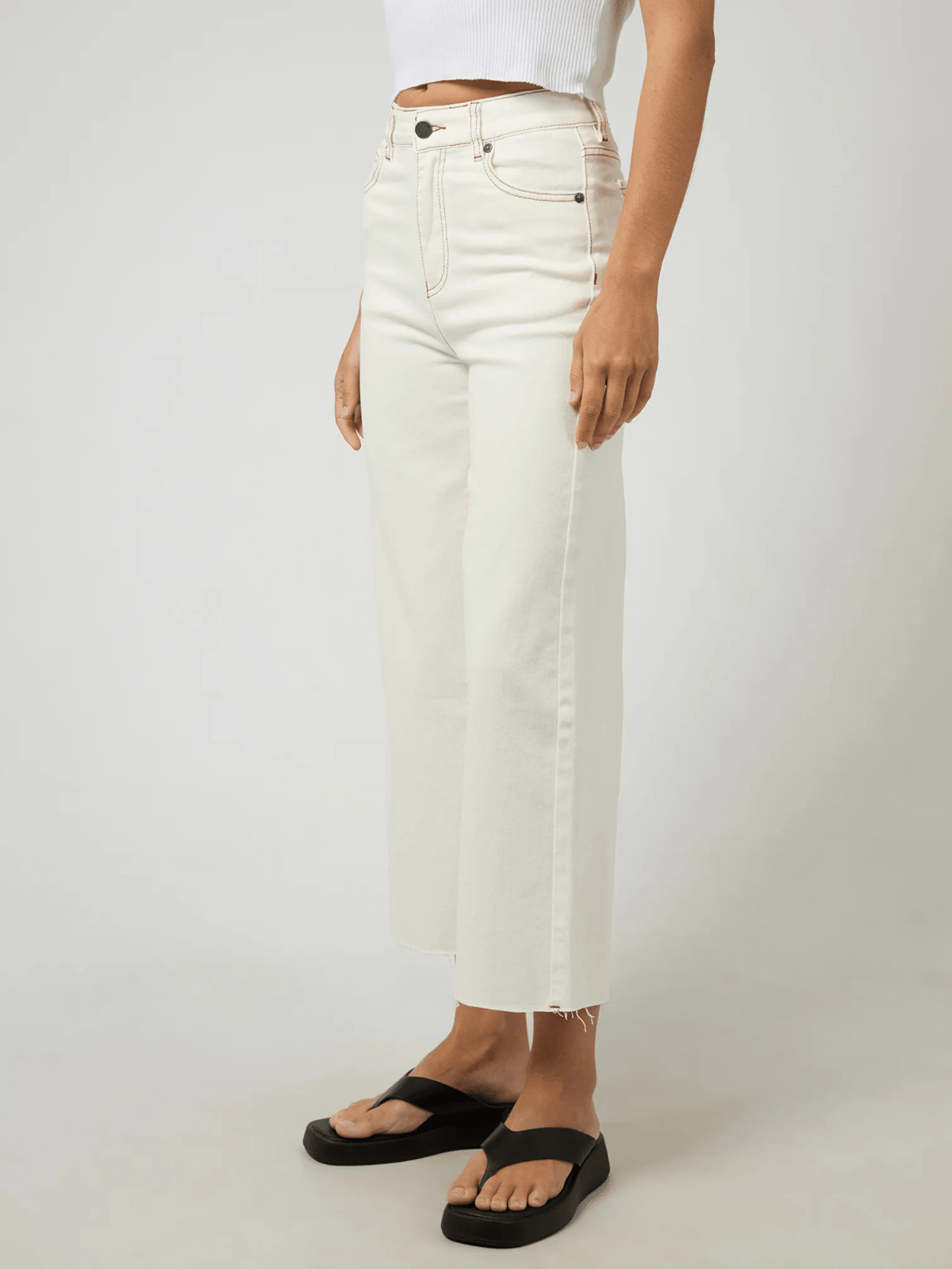 All About EveCharlie High Rise Wide Leg Jean - Vintage White