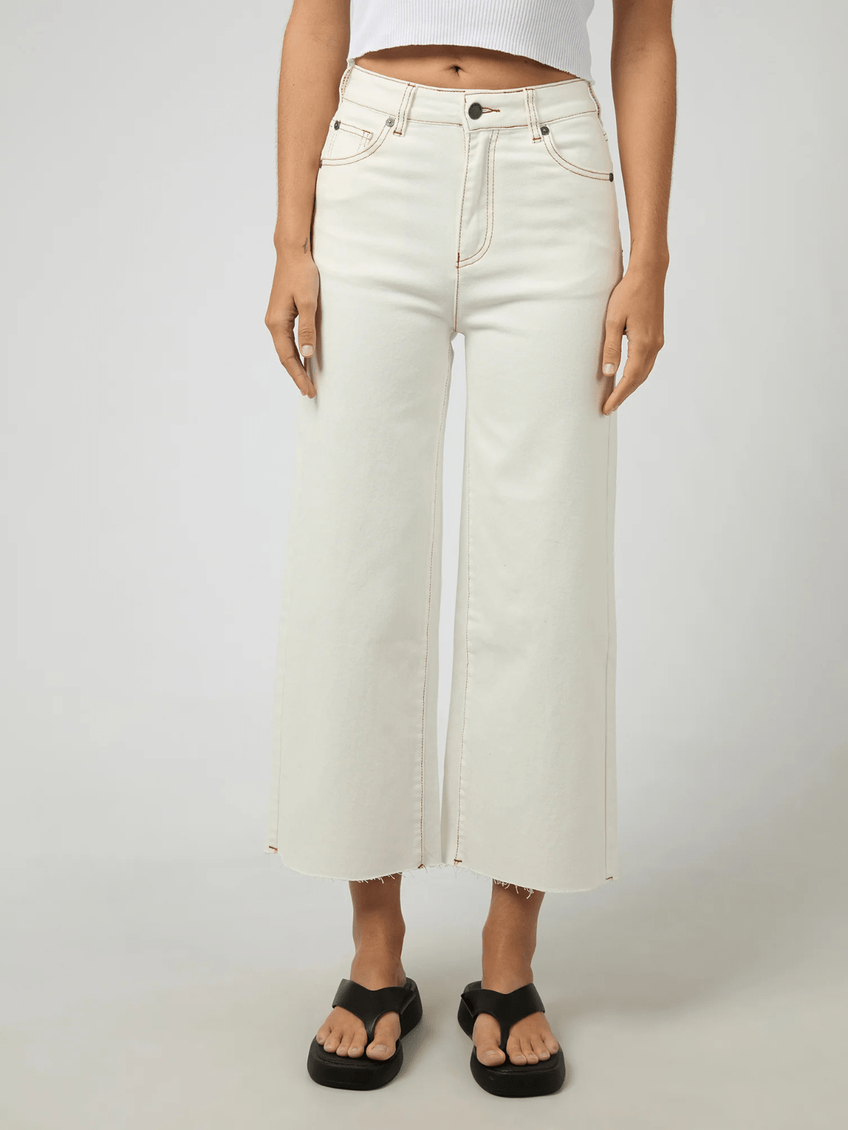 All About EveCharlie High Rise Wide Leg Jean - Vintage White