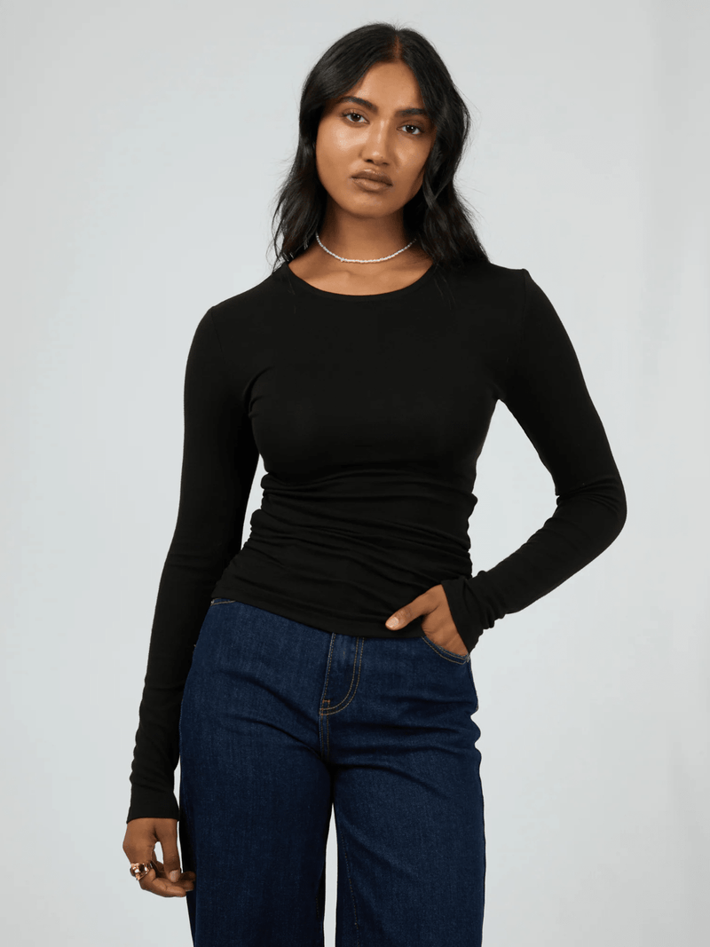 All About EveKylie Long Sleeve Top - Black