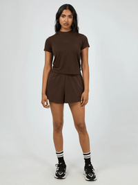 All About EveLuxe Active Tee - Brown