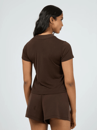 All About EveLuxe Active Tee - Brown