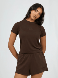 All About EveLuxe Active Tee - Brown