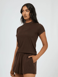 All About EveLuxe Active Tee - Brown