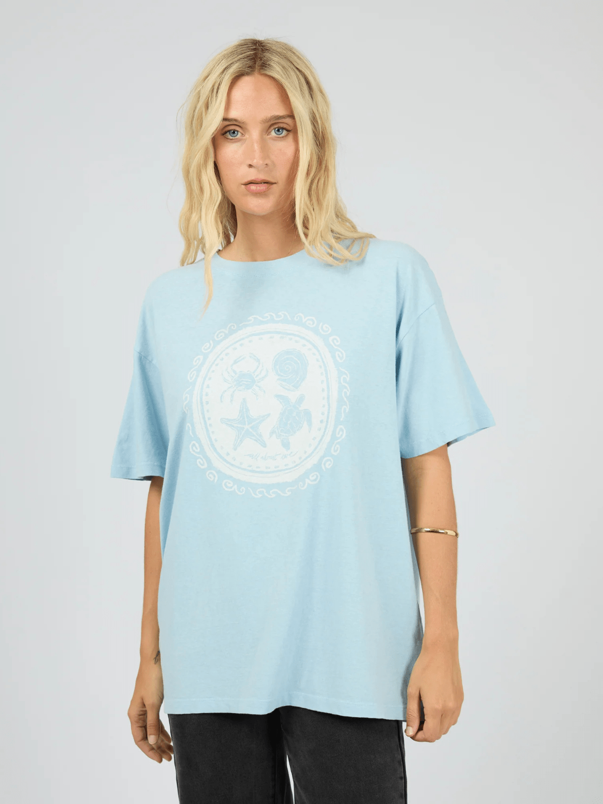 All About EveSand And Sea Relaxed Tee - Sky Blue