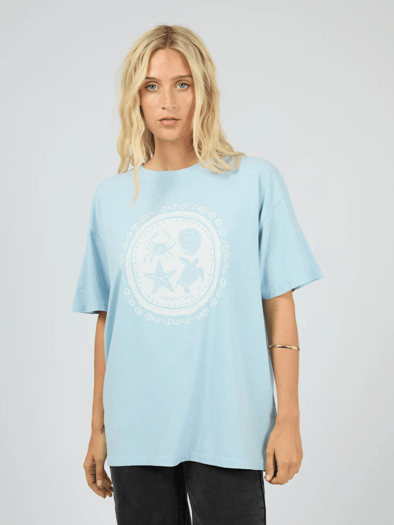 All About EveSand And Sea Relaxed Tee - Sky Blue