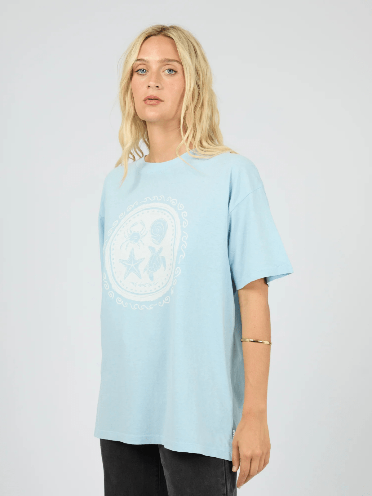 All About EveSand And Sea Relaxed Tee - Sky Blue