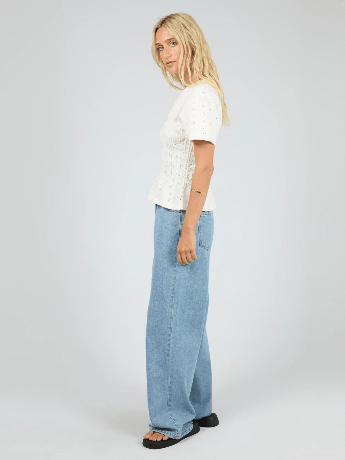 All About EveSoli Ruched Top - White