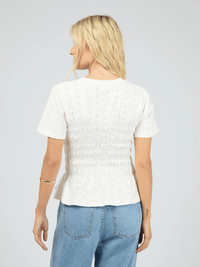 All About EveSoli Ruched Top - White