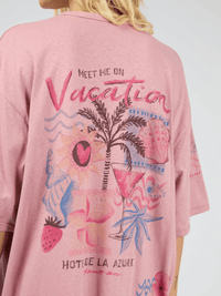 All About EveVacay Oversized Tee - Pink