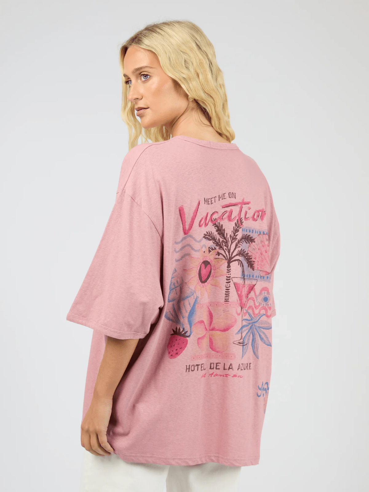 All About EveVacay Oversized Tee - Pink