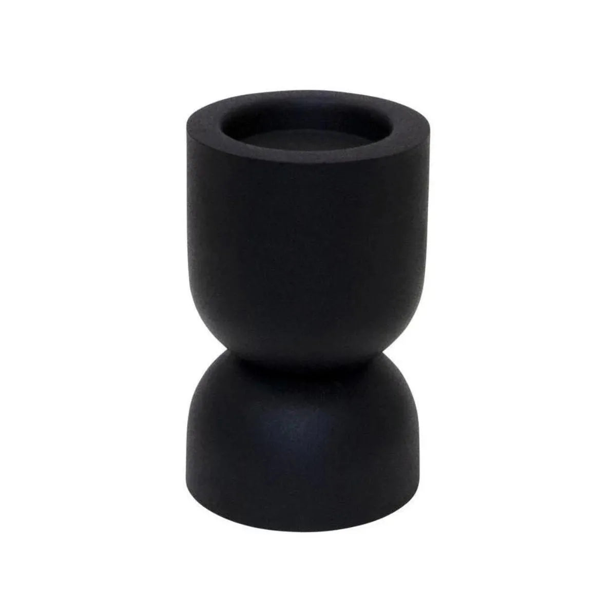 Amira Black Large Candle Holder - J.Elliot - Image 1