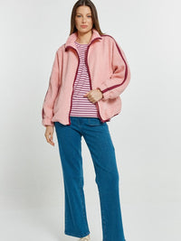 Aubrey Fleece Jacket - Pink/Plum