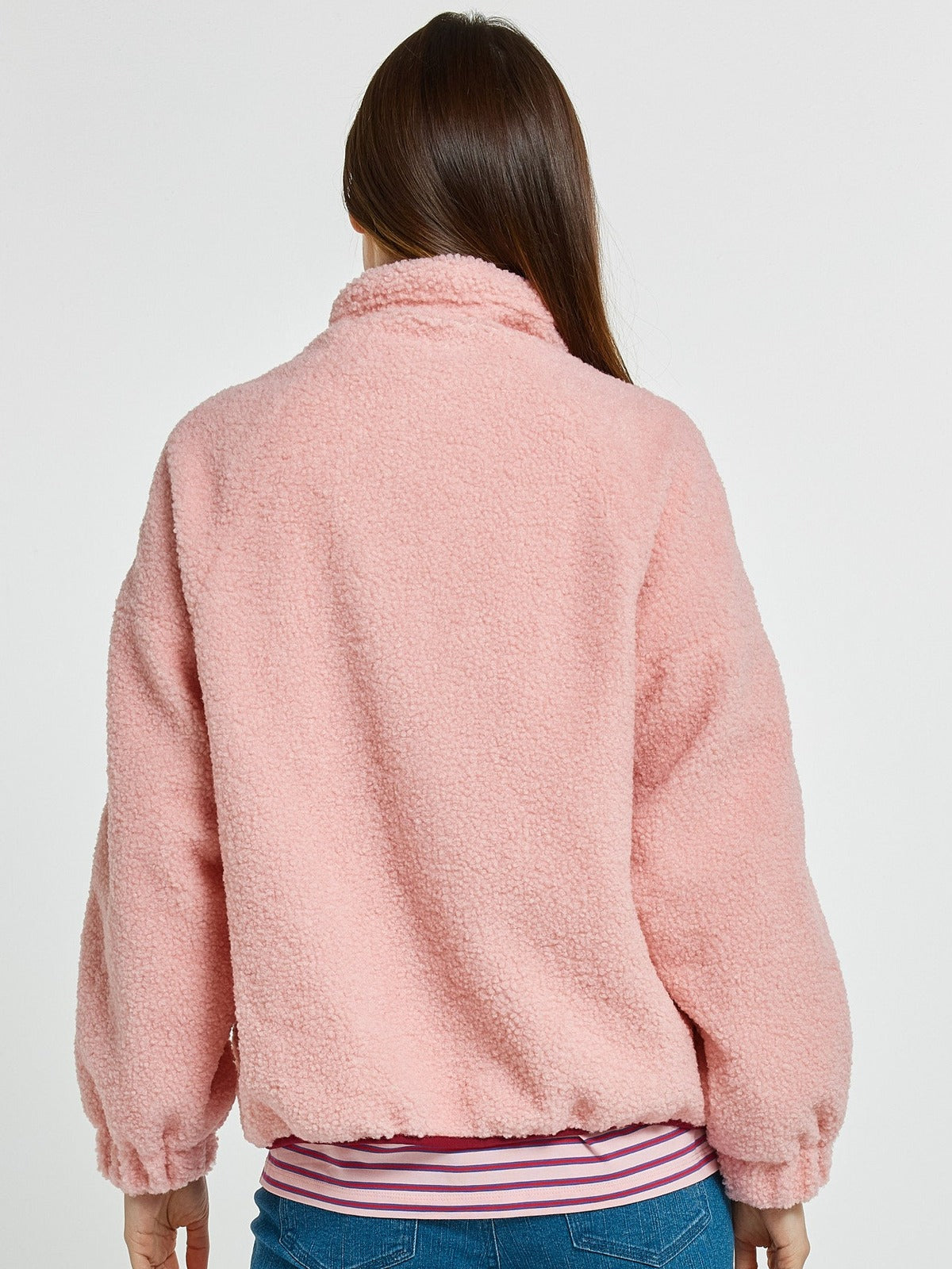 Aubrey Fleece Jacket - Pink/Plum