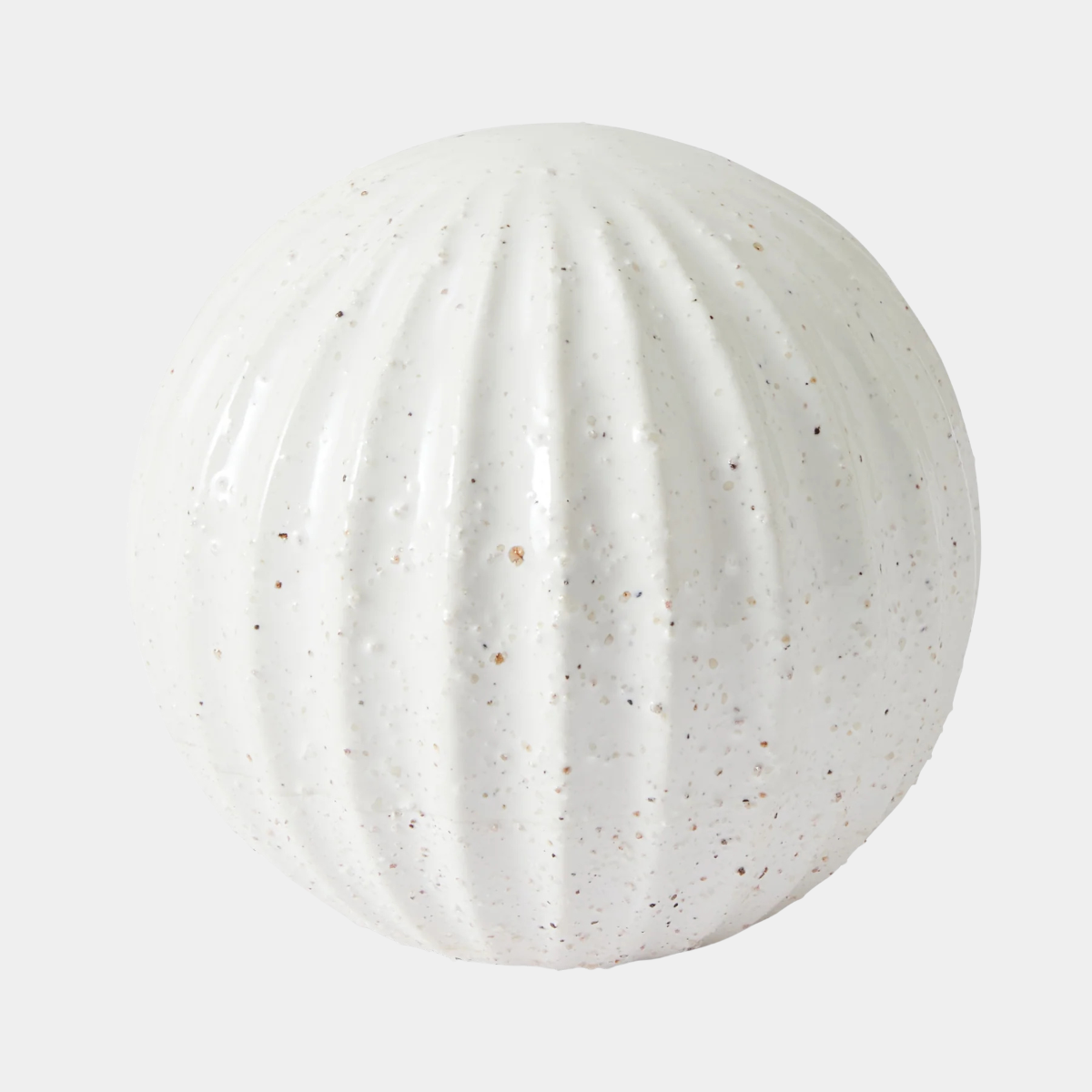 August Cream Decorative Ball - Madras Link - Image 1