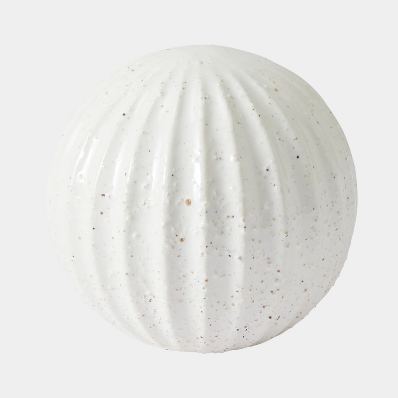 August Cream Decorative Ball - Madras Link - Image 1