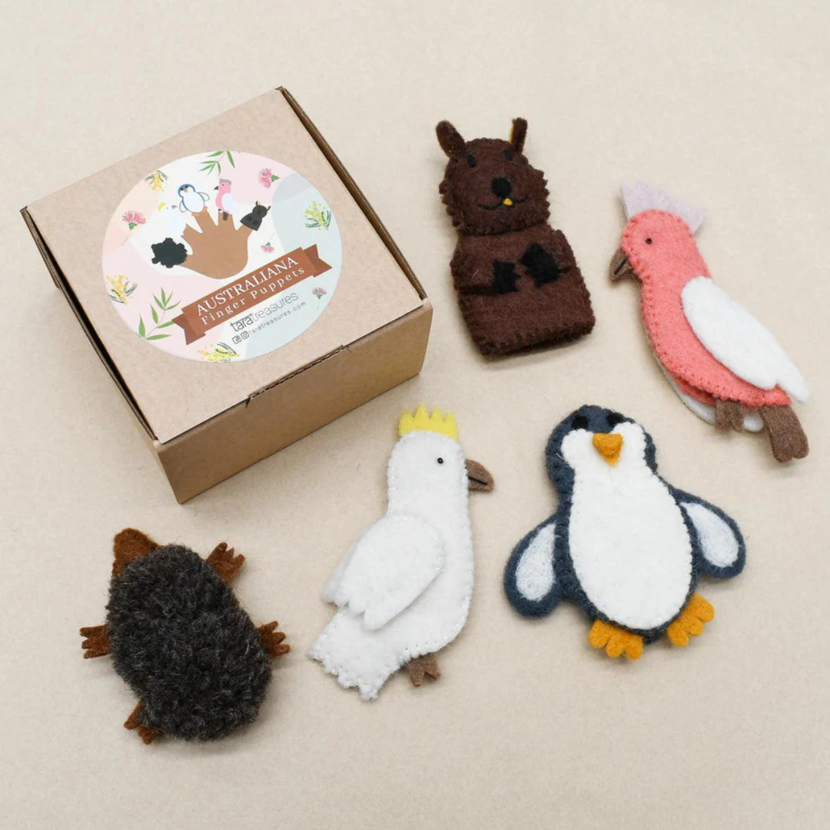 Australian Animals B - Finger Puppet Set - Tara Treasures - Image 1