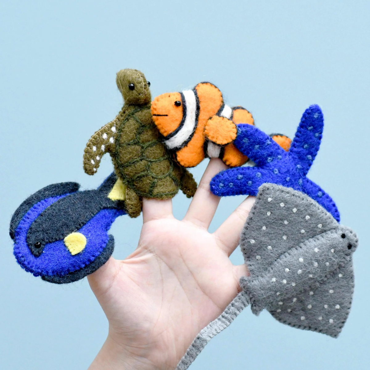 Australian Under the Sea - Finger Puppet Set - Tara Treasures - Image 1