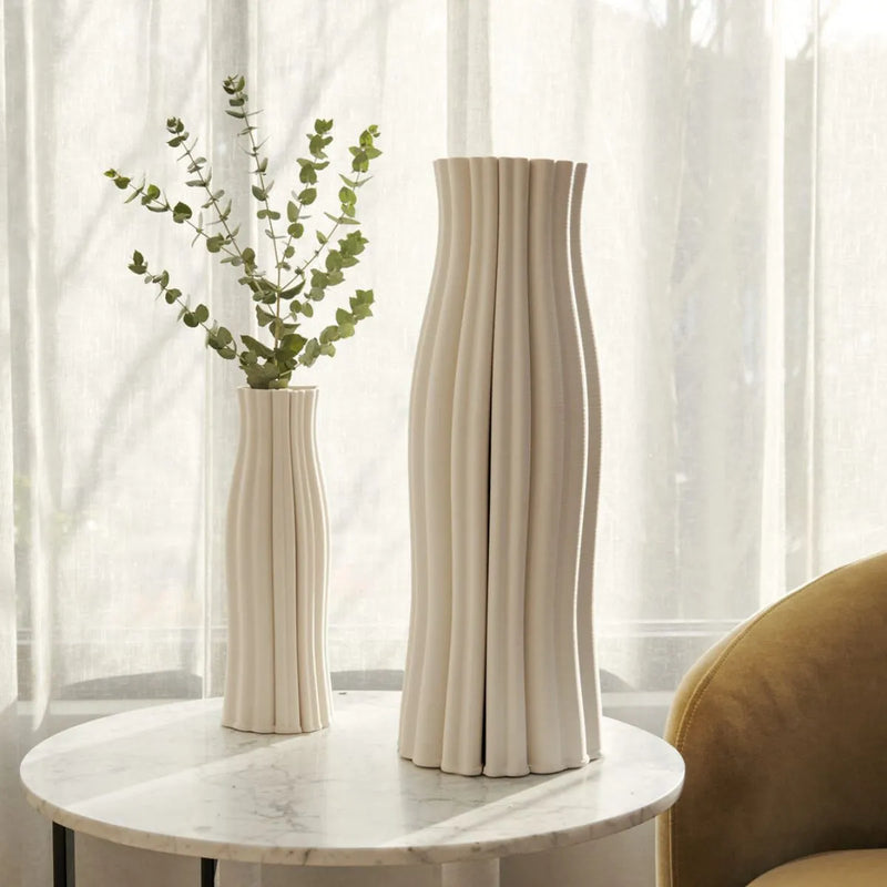 Ava White Vase - 28cm - One Six Eight London - Image 1