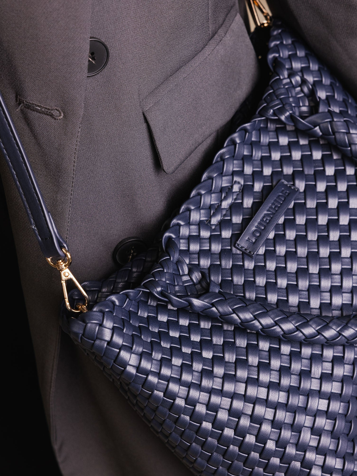 Baby Cruiser Woven Tote Bag - Navy - Louenhide - Image 4