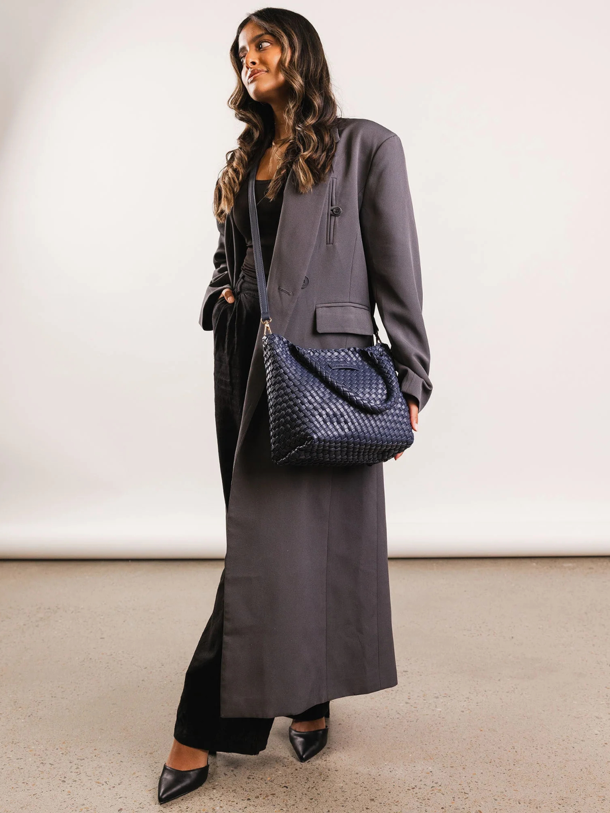 Baby Cruiser Woven Tote Bag - Navy - Louenhide - Image 5