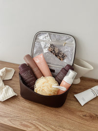 Baby Hepburn Cosmetic Case - Chocolate
