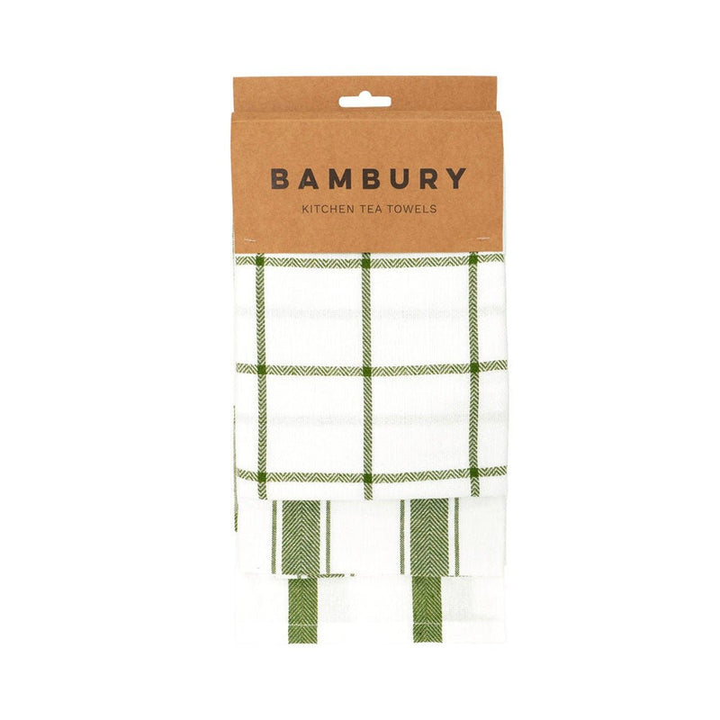 BamburyPreston Tea Towels - 3 Pack | Olive