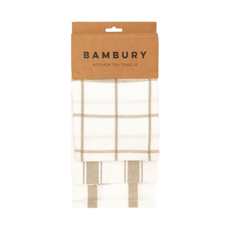 BamburyPreston Tea Towels - 3 Pack | Pebble