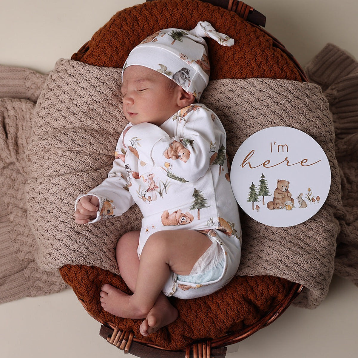 Bears Long Sleeve Organic Bodysuit