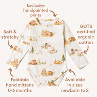 Bears Long Sleeve Organic Bodysuit