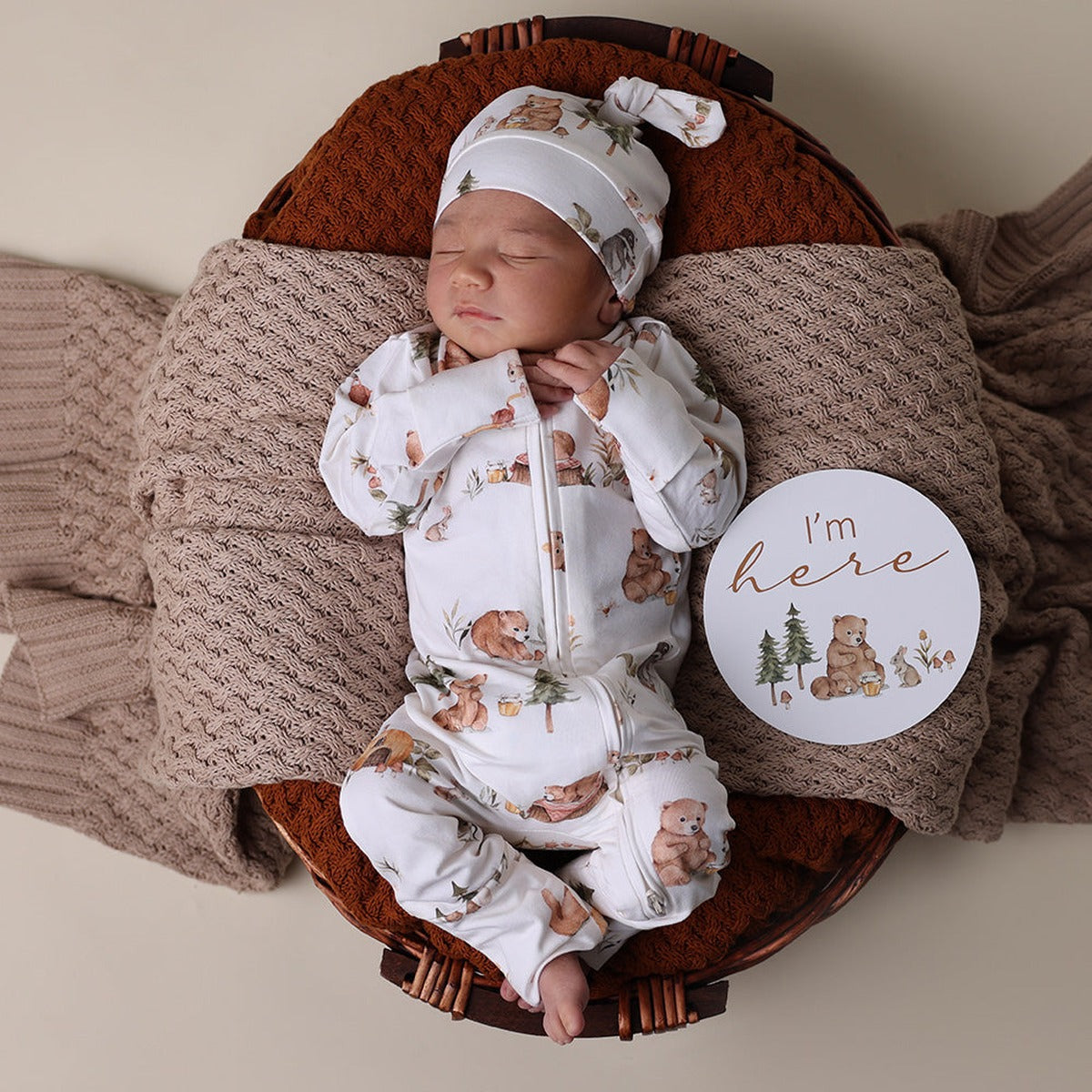 Bears Organic Snugglesuit Convertible Romper
