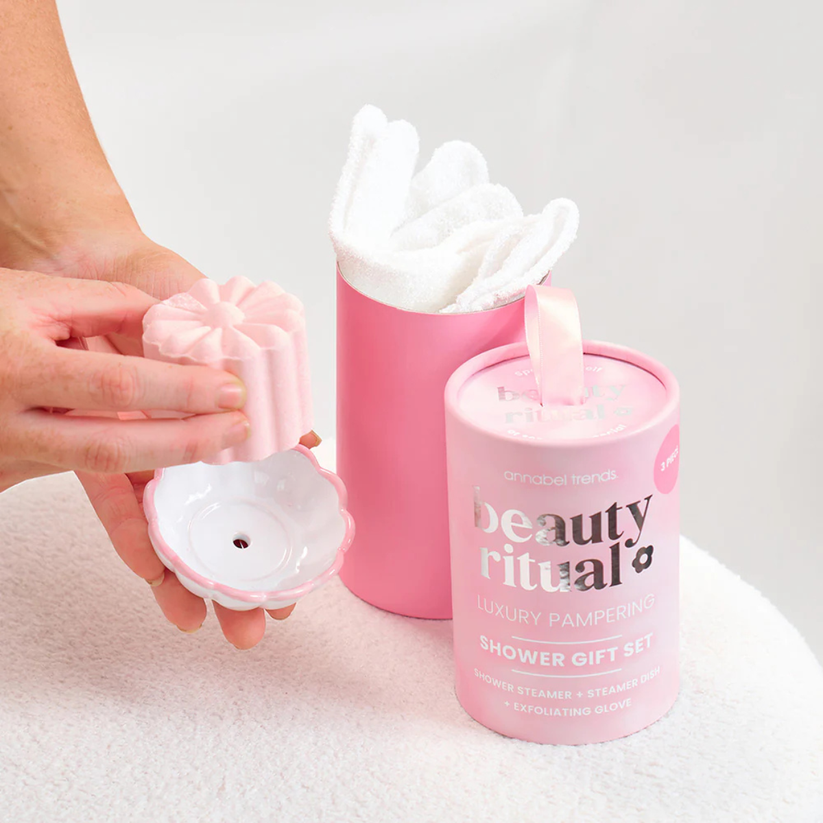 Beauty Ritual - Shower Gift Set - Dusty Pink - Annabel Trends - Image 2