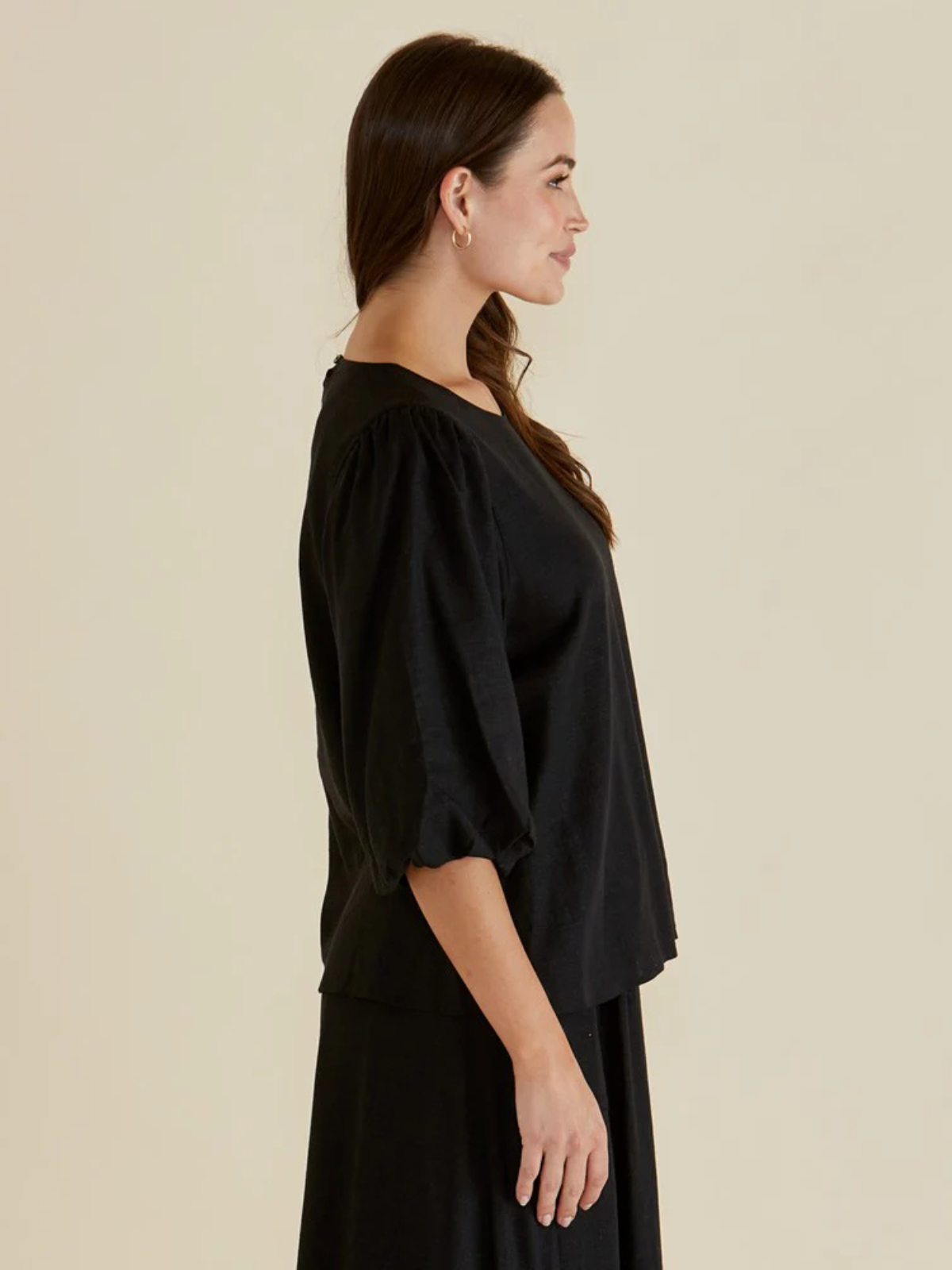 Belize Blouse - Black - Betty Basics - Image 2