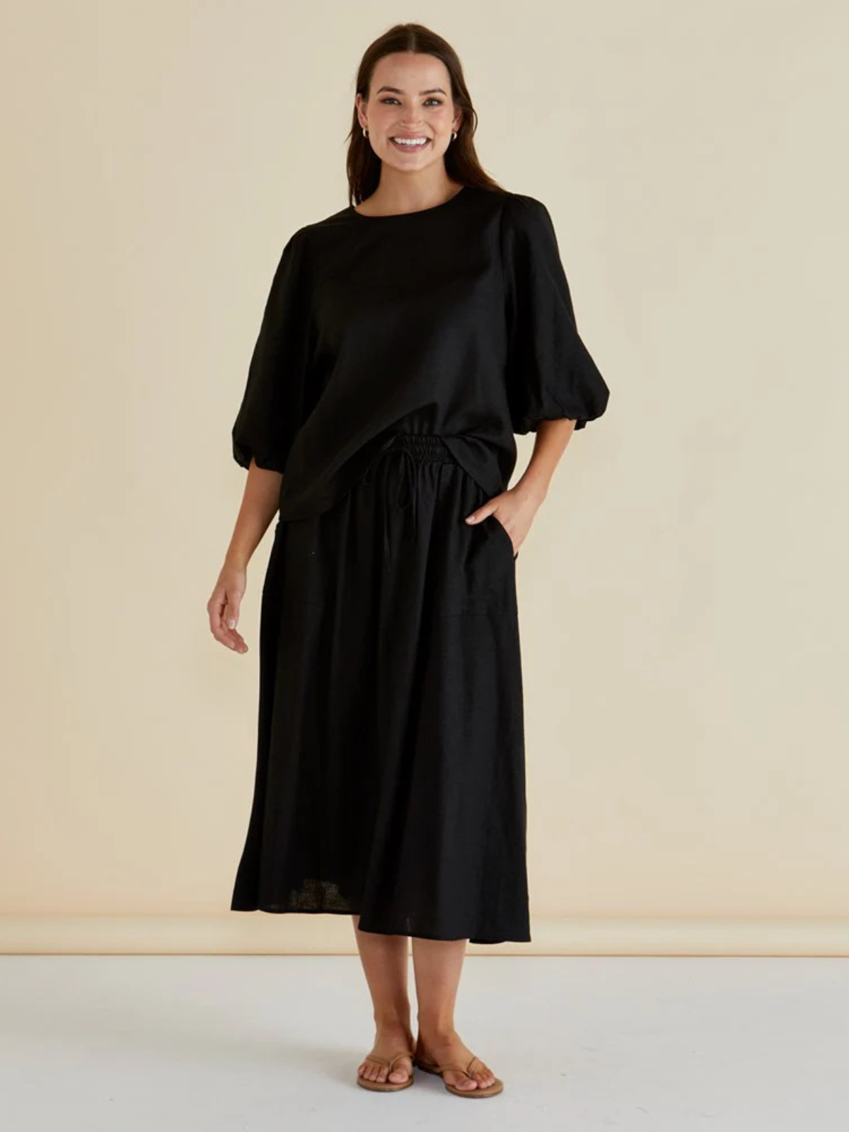 Belize Blouse - Black - Betty Basics - Image 4