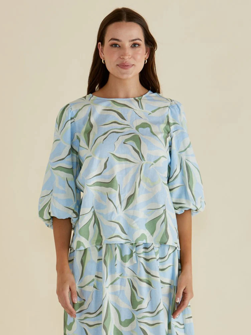 Belize Blouse - Garden Print - Betty Basics - Image 1