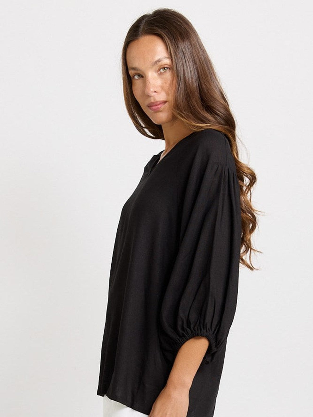 Betty Basics Bella Blouse, Black