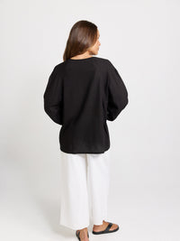 Betty Basics Bella Blouse, Black