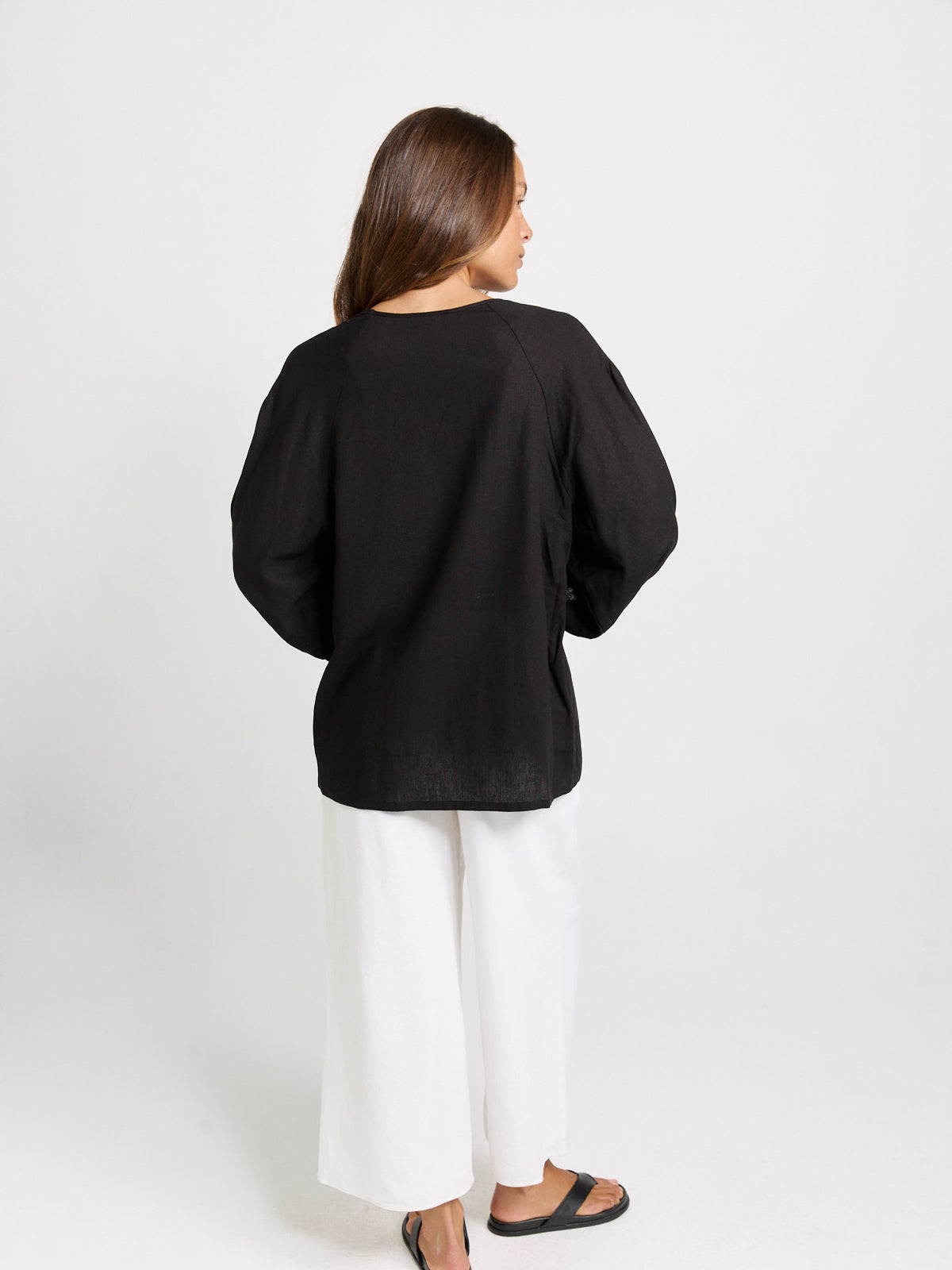 Betty Basics Bella Blouse, Black