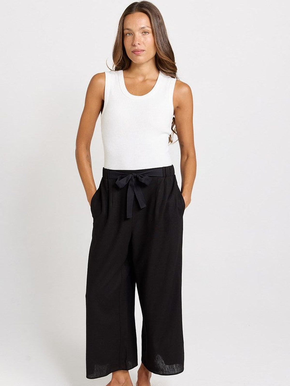 Betty Basics Bella Crop Pants, Black