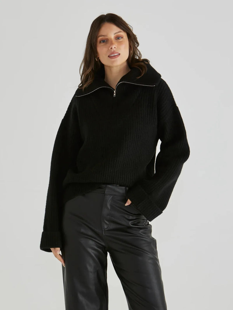 Bennett Knit - Black - Sass - Image 1