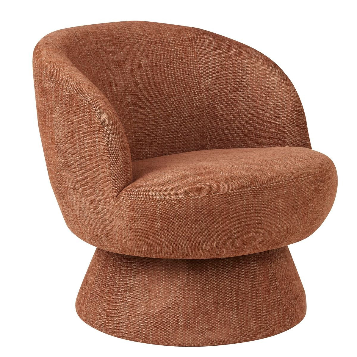 Benson Swivel Armchair | Russet