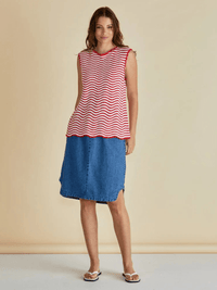 Betty BasicsAviva Tank - Red/White Stripe