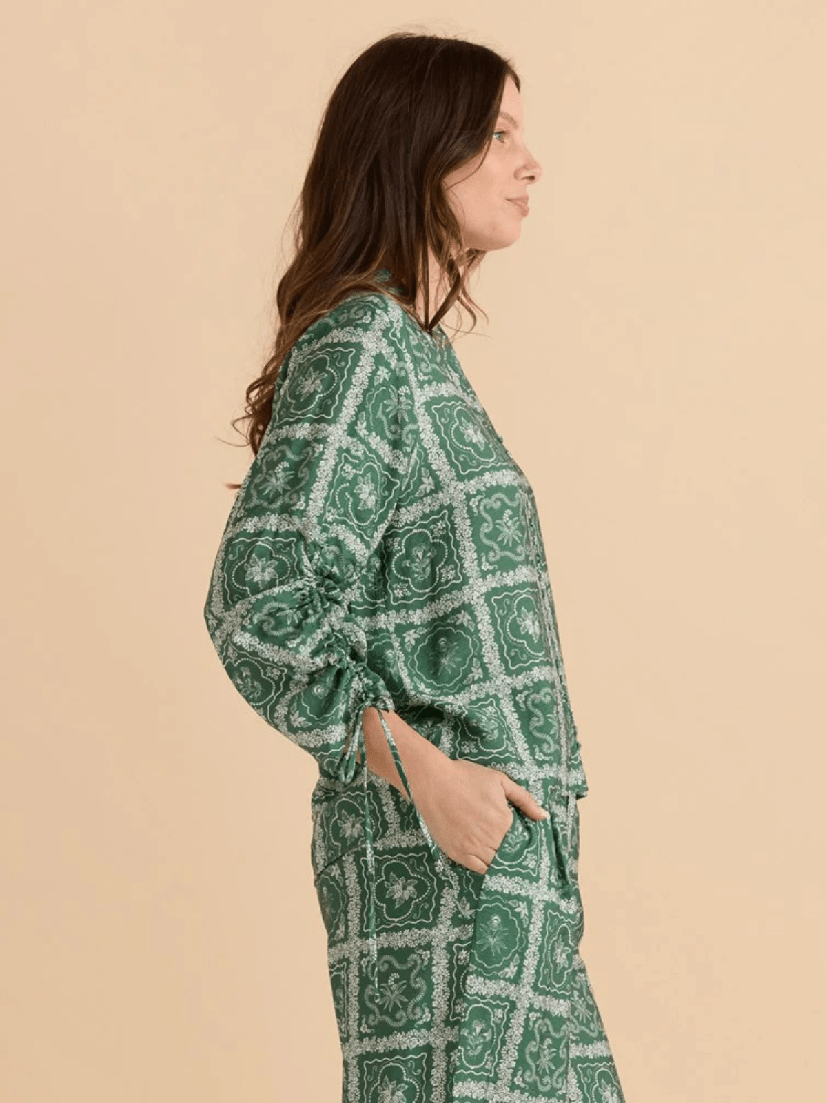 Betty BasicsBelinda Blouse - Floral Tile Print